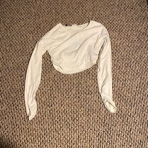 Gymshark Whitney Simmons unbleached crop top